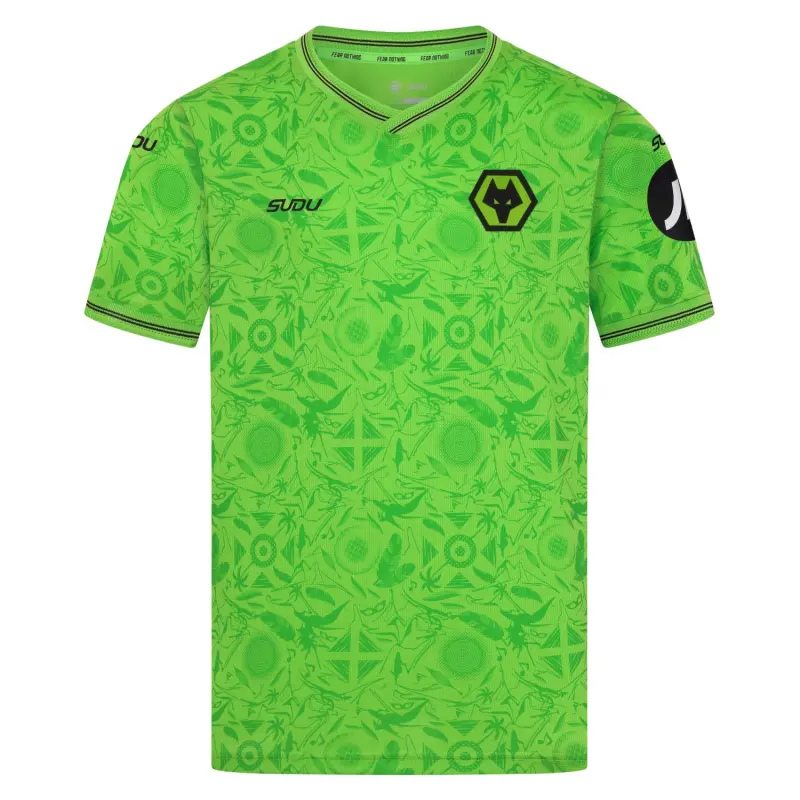 Wolverhampton Wanderers Shirt Store | 2025-26 Wolves Goalkeeper Third Shirt – Junior With Custom Printing Collection Wolverhampton Wanderers Official Gear